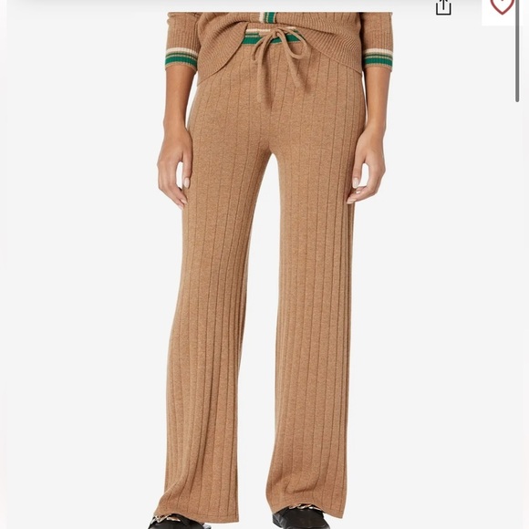 Monrow Pants - MONROW Sweater Rib Lounge Sweatpants
